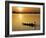 Mopti, at Sunset, a Boatman in a Pirogue Ferries Passengers across the Niger River to Mopti, Mali-Nigel Pavitt-Framed Photographic Print