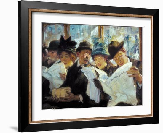 Mora: Morning News, C1912-Francis Luis Mora-Framed Giclee Print