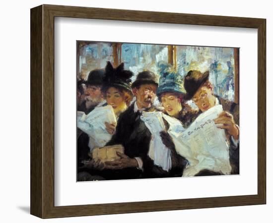 Mora: Morning News, C1912-Francis Luis Mora-Framed Giclee Print