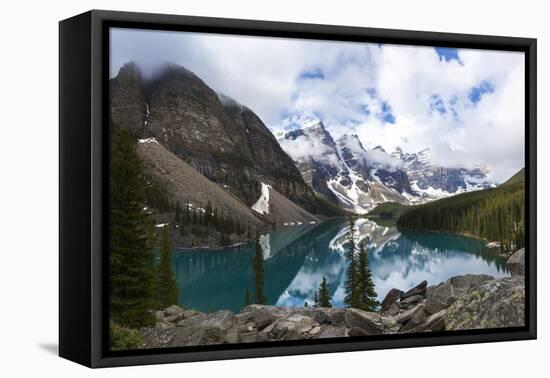 Moraine Lake, a Glacially-Fed Lake in Banff National Park, Alberta, Canada, Situated in the Valley-darrenmbaker-Framed Premier Image Canvas