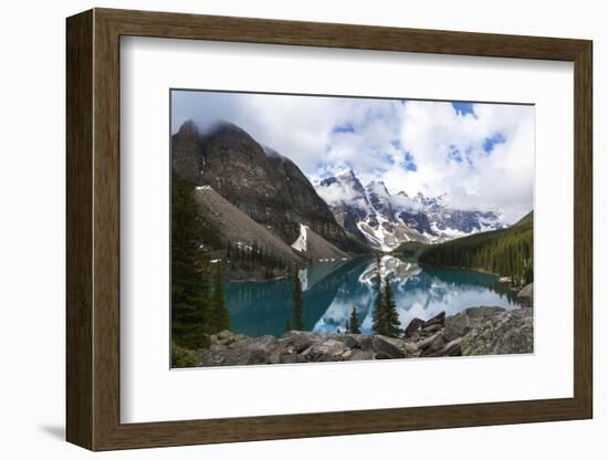 Moraine Lake, a Glacially-Fed Lake in Banff National Park, Alberta, Canada, Situated in the Valley-darrenmbaker-Framed Photographic Print