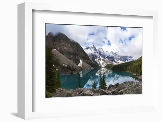 Moraine Lake, a Glacially-Fed Lake in Banff National Park, Alberta, Canada, Situated in the Valley-darrenmbaker-Framed Photographic Print