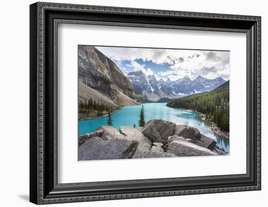 Moraine Lake and the Valley of the Ten Peaks, Banff National Park, UNESCO World Heritage Site, Cana-Frank Fell-Framed Photographic Print