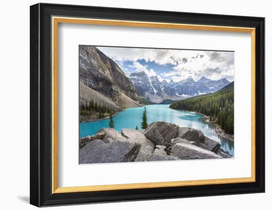 Moraine Lake and the Valley of the Ten Peaks, Banff National Park, UNESCO World Heritage Site, Cana-Frank Fell-Framed Photographic Print