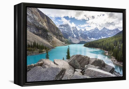 Moraine Lake and the Valley of the Ten Peaks, Banff National Park, UNESCO World Heritage Site, Cana-Frank Fell-Framed Premier Image Canvas