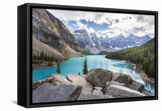 Moraine Lake and the Valley of the Ten Peaks, Banff National Park, UNESCO World Heritage Site, Cana-Frank Fell-Framed Premier Image Canvas