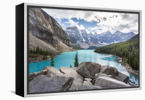 Moraine Lake and the Valley of the Ten Peaks, Banff National Park, UNESCO World Heritage Site, Cana-Frank Fell-Framed Premier Image Canvas