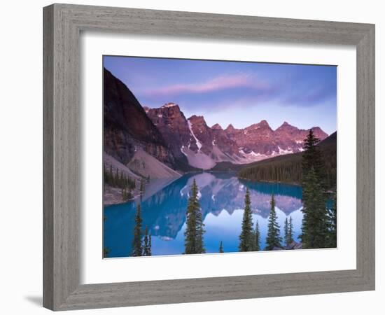 Moraine Lake and Valley of 10 Peaks, Banff National Park, Alberta, Canada-Michele Falzone-Framed Photographic Print