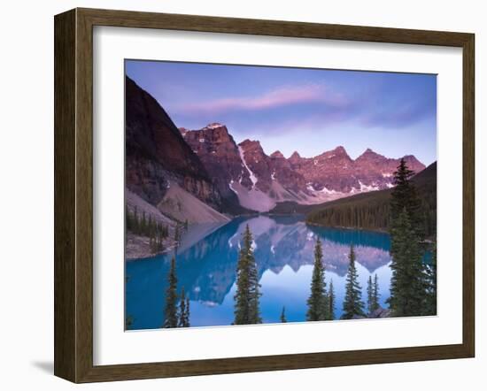 Moraine Lake and Valley of 10 Peaks, Banff National Park, Alberta, Canada-Michele Falzone-Framed Photographic Print