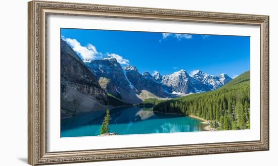 Moraine Lake at Banff National Park in the Canadian Rockies Near Lake Louise, Alberta, Canada-null-Framed Photographic Print