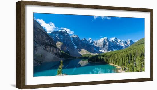 Moraine Lake at Banff National Park in the Canadian Rockies Near Lake Louise, Alberta, Canada-null-Framed Photographic Print