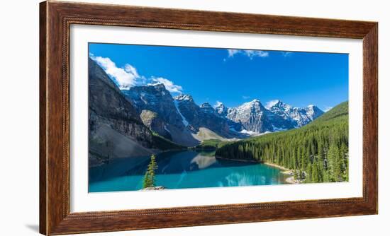 Moraine Lake at Banff National Park in the Canadian Rockies Near Lake Louise, Alberta, Canada-null-Framed Photographic Print