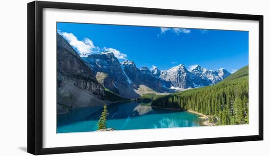 Moraine Lake at Banff National Park in the Canadian Rockies Near Lake Louise, Alberta, Canada-null-Framed Photographic Print