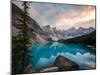 Moraine Lake at sunset in the Canadian Rockies, Banff National Park, UNESCO World Heritage Site, Al-Tyler Lillico-Mounted Photographic Print