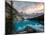 Moraine Lake at sunset in the Canadian Rockies, Banff National Park, UNESCO World Heritage Site, Al-Tyler Lillico-Mounted Photographic Print
