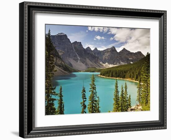 Moraine Lake, Banff National Park, UNESCO World Heritage Site, Rocky Mountains, Alberta, Canada-Jochen Schlenker-Framed Photographic Print