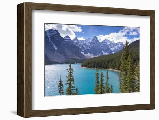 Moraine Lake in the Canadian Rockies, Banff National Park, UNESCO World Heritage Site, Alberta-Adam Burton-Framed Photographic Print