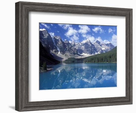 Moraine Lake in the Valley of Ten Peaks, Canada-Diane Johnson-Framed Photographic Print