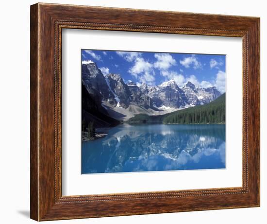 Moraine Lake in the Valley of Ten Peaks, Canada-Diane Johnson-Framed Photographic Print