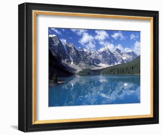 Moraine Lake in the Valley of Ten Peaks, Canada-Diane Johnson-Framed Photographic Print