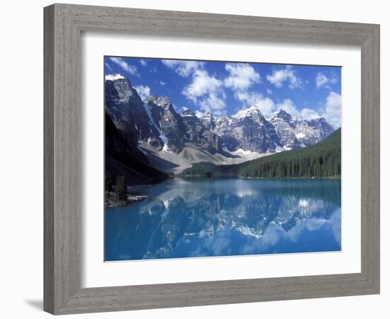 Moraine Lake in the Valley of Ten Peaks, Canada-Diane Johnson-Framed Photographic Print