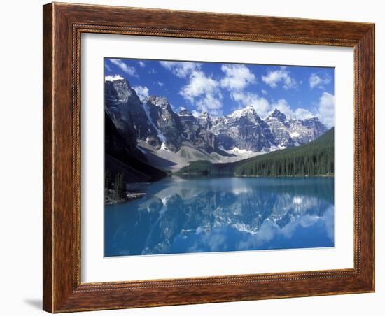 Moraine Lake in the Valley of Ten Peaks, Canada-Diane Johnson-Framed Photographic Print