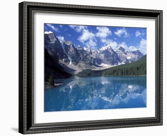 Moraine Lake in the Valley of Ten Peaks, Canada-Diane Johnson-Framed Photographic Print