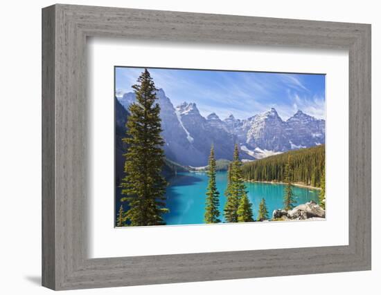 Moraine Lake in the Valley of the Ten Peaks-Neale Clark-Framed Photographic Print