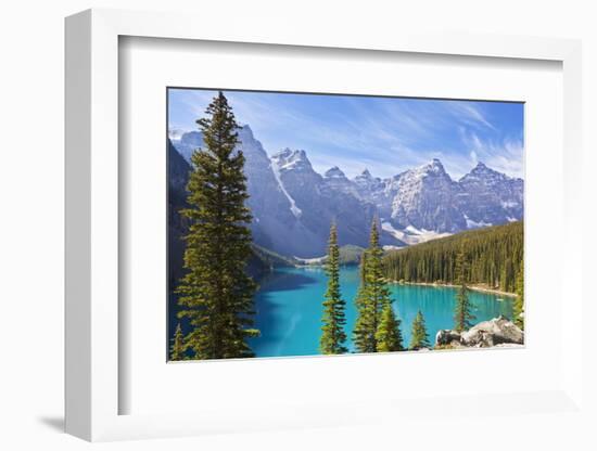 Moraine Lake in the Valley of the Ten Peaks-Neale Clark-Framed Photographic Print