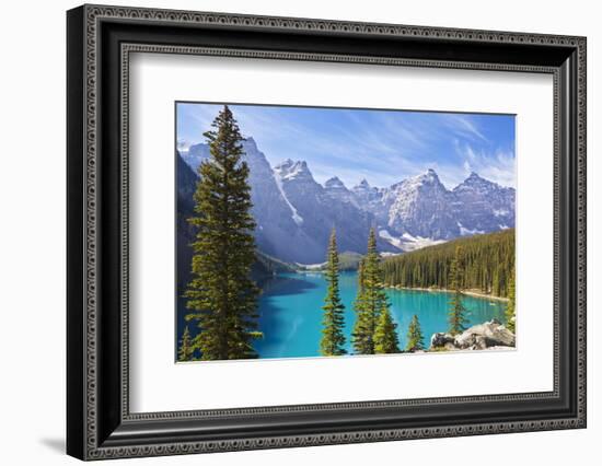 Moraine Lake in the Valley of the Ten Peaks-Neale Clark-Framed Photographic Print