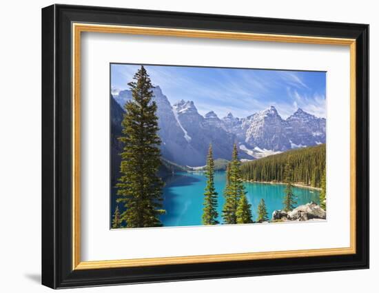 Moraine Lake in the Valley of the Ten Peaks-Neale Clark-Framed Photographic Print