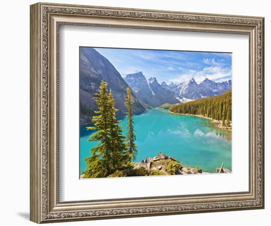 Moraine Lake in the Valley of the Ten Peaks-Neale Clark-Framed Photographic Print