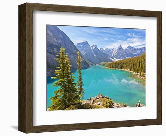 Moraine Lake in the Valley of the Ten Peaks-Neale Clark-Framed Photographic Print