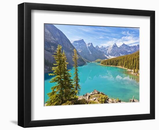 Moraine Lake in the Valley of the Ten Peaks-Neale Clark-Framed Photographic Print