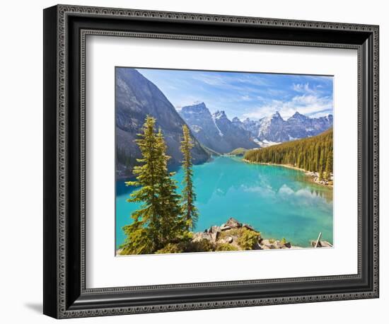 Moraine Lake in the Valley of the Ten Peaks-Neale Clark-Framed Photographic Print