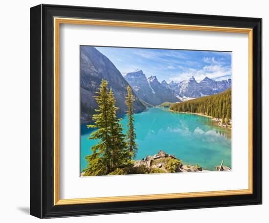 Moraine Lake in the Valley of the Ten Peaks-Neale Clark-Framed Photographic Print