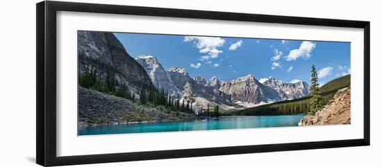 Moraine Lake Panorama-Larry Malvin-Framed Photographic Print