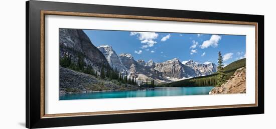 Moraine Lake Panorama-Larry Malvin-Framed Photographic Print