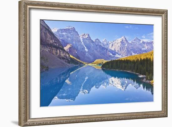 Moraine Lake Reflections in the Valley of the Ten Peaks-Neale Clark-Framed Photographic Print