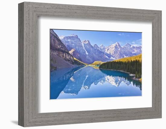 Moraine Lake Reflections in the Valley of the Ten Peaks-Neale Clark-Framed Photographic Print