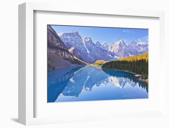 Moraine Lake Reflections in the Valley of the Ten Peaks-Neale Clark-Framed Photographic Print