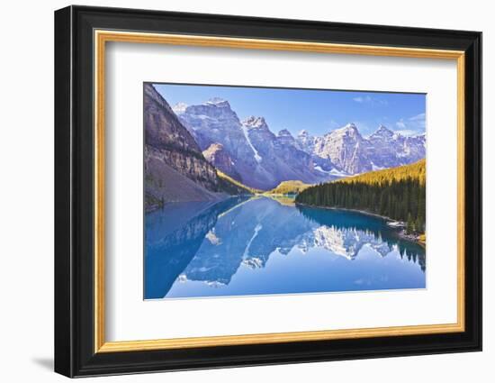 Moraine Lake Reflections in the Valley of the Ten Peaks-Neale Clark-Framed Photographic Print