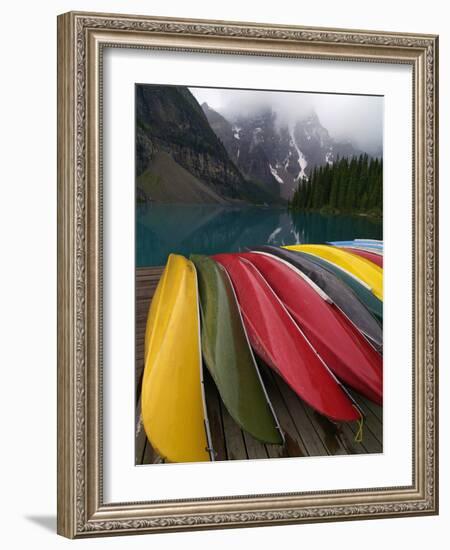 Moraine Lake, Valley of the Ten Peaks, Banff National Park, UNESCO World Heritage Site, Alberta, Ro-Hans Peter Merten-Framed Photographic Print