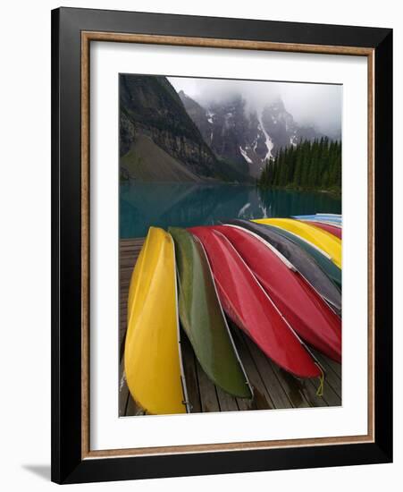 Moraine Lake, Valley of the Ten Peaks, Banff National Park, UNESCO World Heritage Site, Alberta, Ro-Hans Peter Merten-Framed Photographic Print