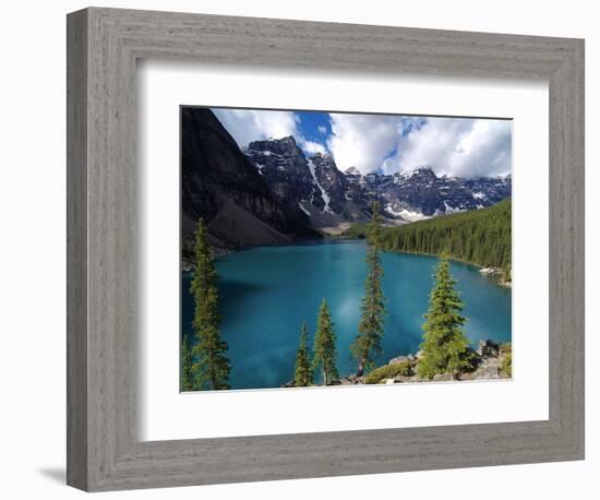 Moraine Lake, Valley of the Ten Peaks, Banff National Park, UNESCO World Heritage Site, Alberta, Ro-Hans Peter Merten-Framed Photographic Print