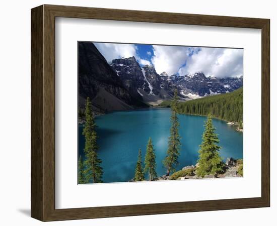 Moraine Lake, Valley of the Ten Peaks, Banff National Park, UNESCO World Heritage Site, Alberta, Ro-Hans Peter Merten-Framed Photographic Print