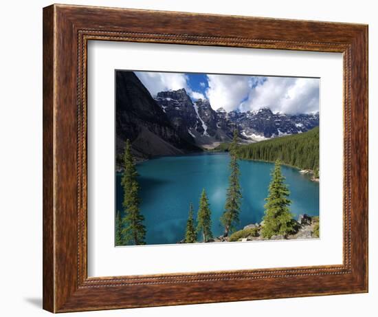 Moraine Lake, Valley of the Ten Peaks, Banff National Park, UNESCO World Heritage Site, Alberta, Ro-Hans Peter Merten-Framed Photographic Print