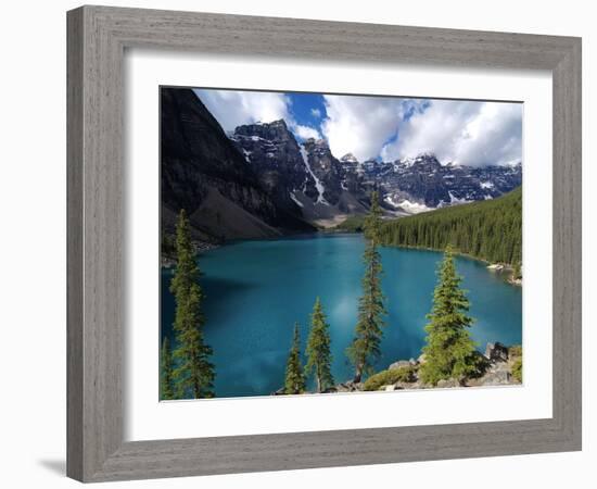 Moraine Lake, Valley of the Ten Peaks, Banff National Park, UNESCO World Heritage Site, Alberta, Ro-Hans Peter Merten-Framed Photographic Print