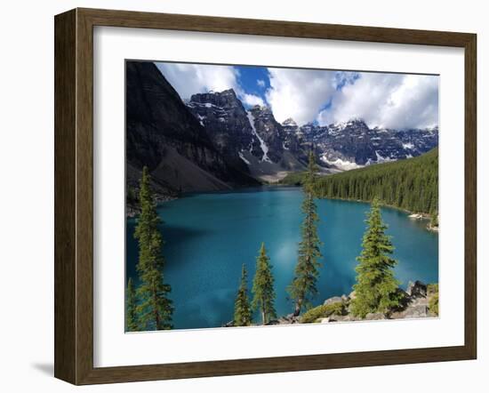 Moraine Lake, Valley of the Ten Peaks, Banff National Park, UNESCO World Heritage Site, Alberta, Ro-Hans Peter Merten-Framed Photographic Print