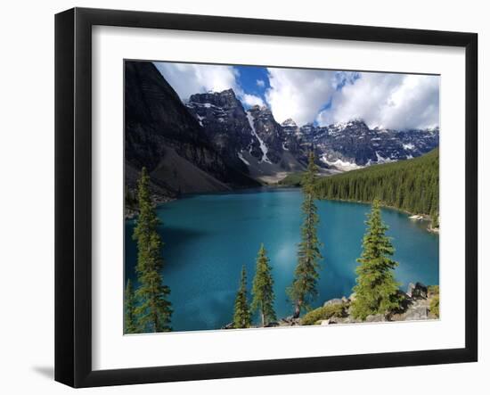 Moraine Lake, Valley of the Ten Peaks, Banff National Park, UNESCO World Heritage Site, Alberta, Ro-Hans Peter Merten-Framed Photographic Print